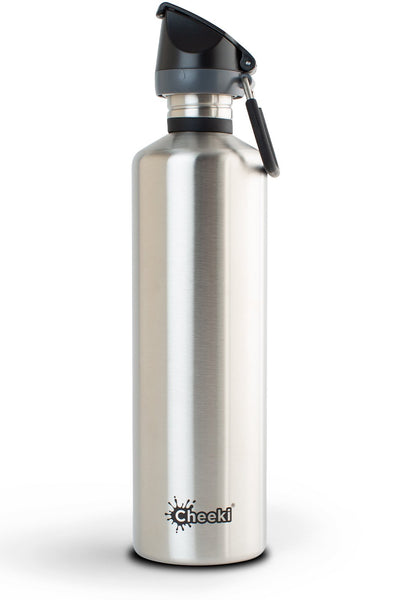 Cheeki Single Wall Active Stainless Steel Water Bottle 1L
