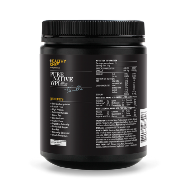 Healthy Chef Pure Native WPI (Vanilla)