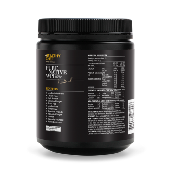Healthy Chef Pure Native WPI (Natural)
