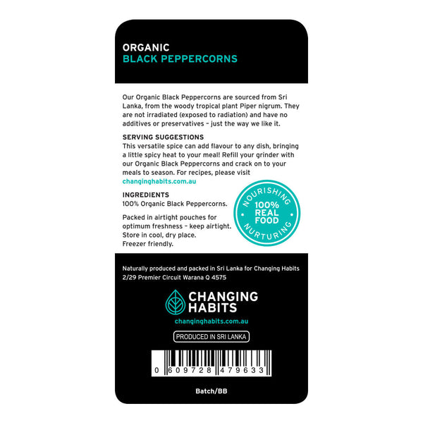 Changing Habits BLACK PEPPERCORNS