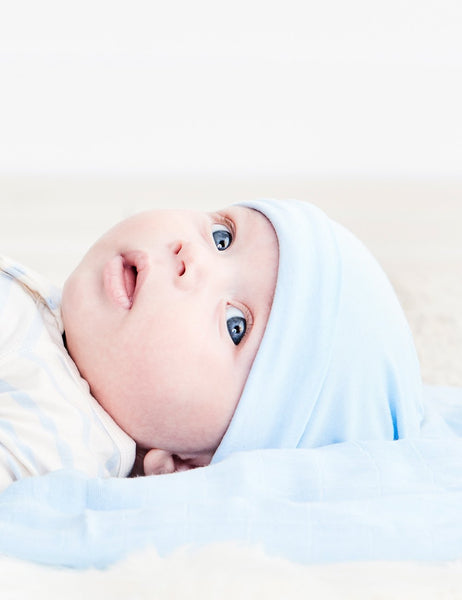 Boody Baby Beanie and Booties set - Sky