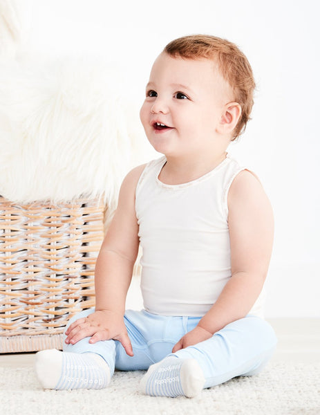 Boody Baby Singlet - Chalk