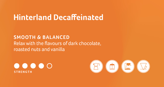 Montville Coffee Hinterland Decaf (Espresso Ground)