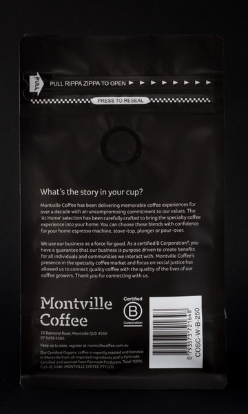 Montville Coffee Woodford Blend (Espresso Ground)