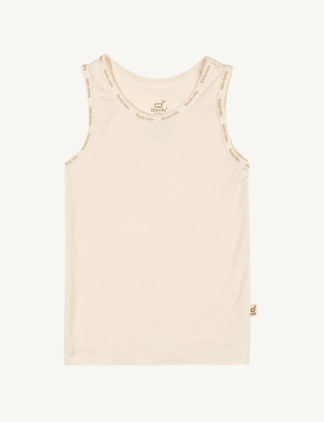 Boody Baby Singlet - Chalk